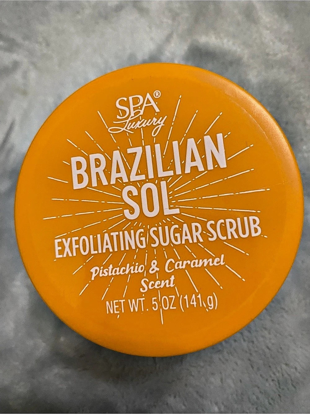 SPA Luxury Brazilian Sol & Brazilian Orchid Sugar Scrub Duo Orange & Purple NWT - Picture 2 of 5